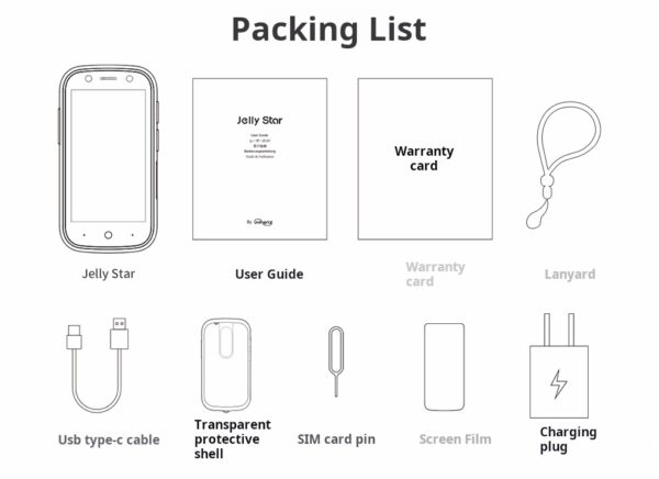 Mini 📱 - Model Jelly Star  Pocket Sized Phone